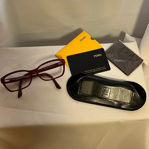 FENDI Red Prescription Glasses F939 - Picture 1 of 6
